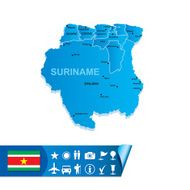 Suriname map
