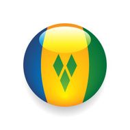 World Flag Button Saint Vincent and the Grenadines