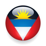 World Flag Button Antigua and Barbuda