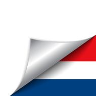 Netherlands Country Flag Turning Page N2