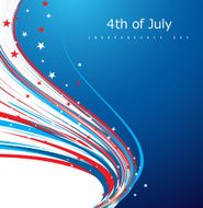 4th of july american independence day flag celebration creative wave