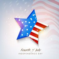 Stylish star in national flag colors on creative shiny background