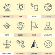 Navigation icons set N11