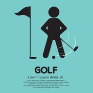 Golf Player Sign