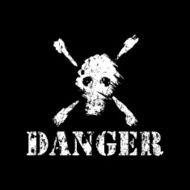Skull and Crossbones for Pirate Flags Poison Danger etc