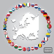 European Union country flag design Vector illustration N2