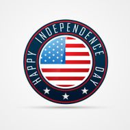 american independence day badge vector N2