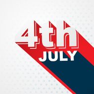 stylish 4th of july text