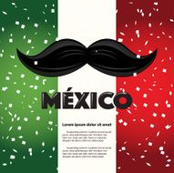 Mexican Mustache Copy Space N4