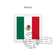 Mexico Flag Postage Stamp