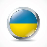 Ukraine flag button N2