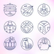 Icons of fine lines