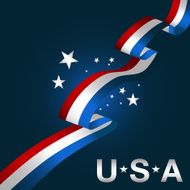 Patriotic USA Background Icon