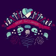 Happy Halloween greeting card N10