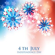 Creative and beautiful fireworks in national flag colors