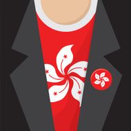 T-Shirt With Hongkong Flag