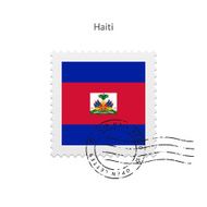 Haiti Flag Postage Stamp