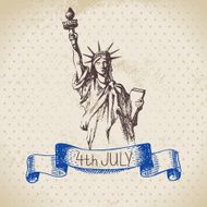 4th of July vintage background Independence Day America hand N8