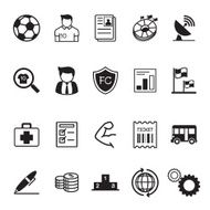 football soccer club business icons
