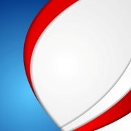 Corporate wavy bright abstract background French colors