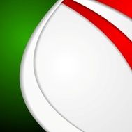 Corporate wavy bright abstract background Italian colors