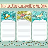 cute blocks for cards notes