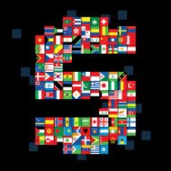 national flags money sign N2