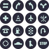Road Icons - Illustration