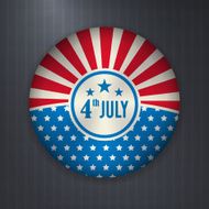 Vector american independence 4 july badge
