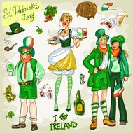 St Patricks Day - hand drawn clip art collection N3