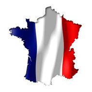 France - map and flag clip-art