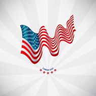 American flag labor day concept Vevtor background