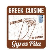 Gyros pita stamp