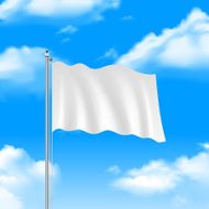 Flag On The Blue Sky