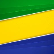Abstract geometric background with Brazil flag colors Vector illustration N3