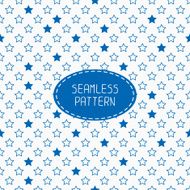 Patriotic seamless pattern Red blue stars American symbols USA flag N2