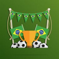 brazil football decoration