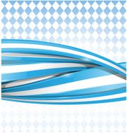bavarian ribbon flag on blue background