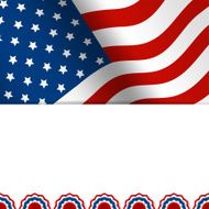 american flag greeting card N2