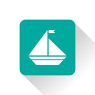 Vector icon of yacht N14