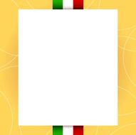 Beige background with Italian flag