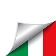 Italy Country Flag Turning Page N2