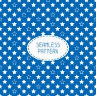 Patriotic seamless pattern Red blue stars American symbols USA flag N3