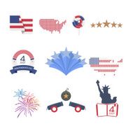 Independence day decorare symbol Vector icon