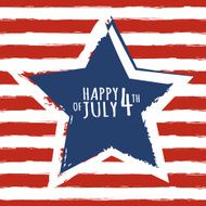 4th of July USA Independence Day Star on vector background N2