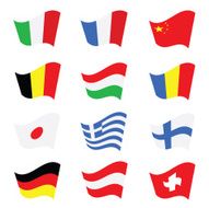 flag color vector illustration