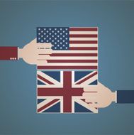 United States and Great Britain Flag