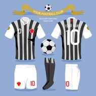 Soccer uniform template N6