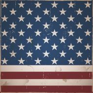 Vintage stripes and stars background