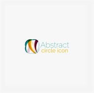 Abstract symmetric geometric shapes business icon N6